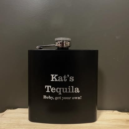 Personalized engraved flask